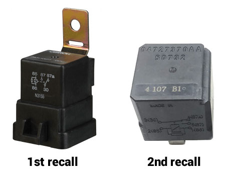 1st and 2nd Recall External Relays Comparison